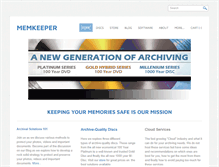 Tablet Screenshot of memkeeper.com